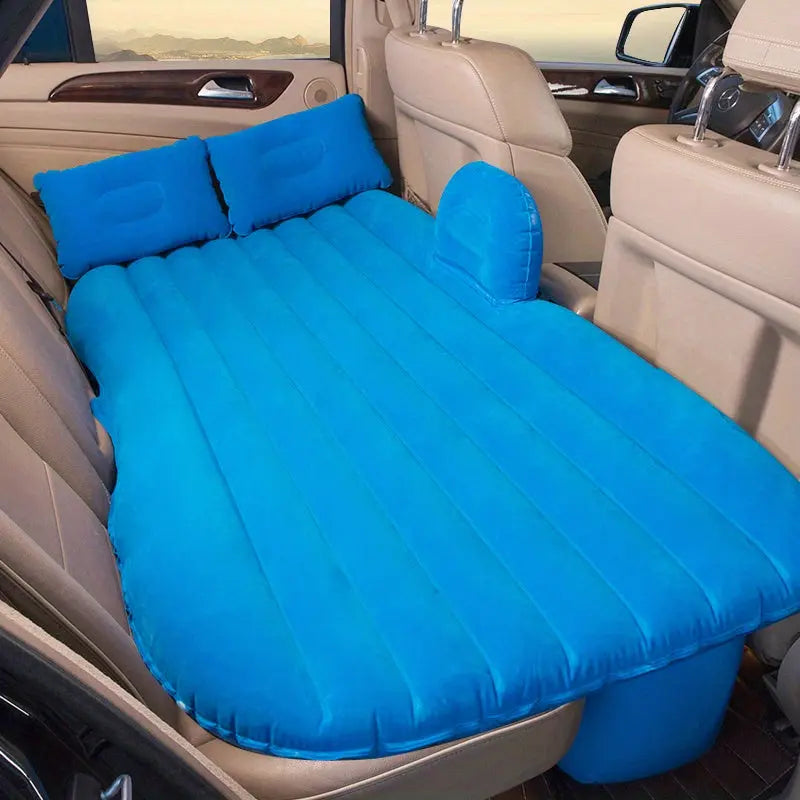 1-Piece Self-Inflating Car Air Mattress Set with 2 Pillows - Perfect for Travel and Camping - The Gadget Guy