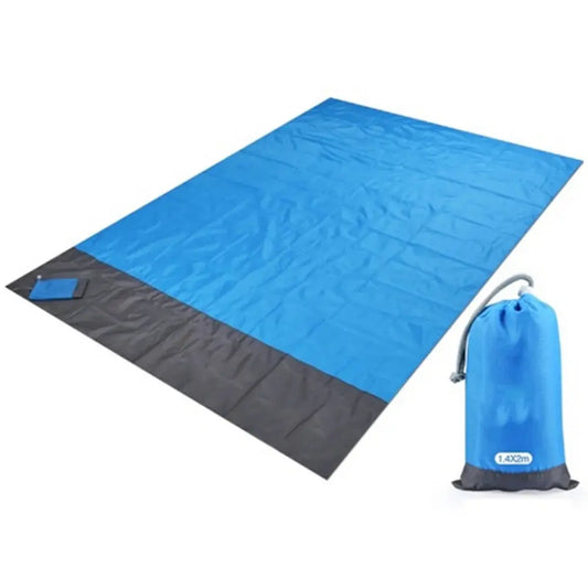 2x2.1m Waterproof Pocket Beach Blanket Folding Camping Mat Mattress Portable Lightweight Mat Outdoor Picnic Mat Sand Beach Mat The Gadget Guy