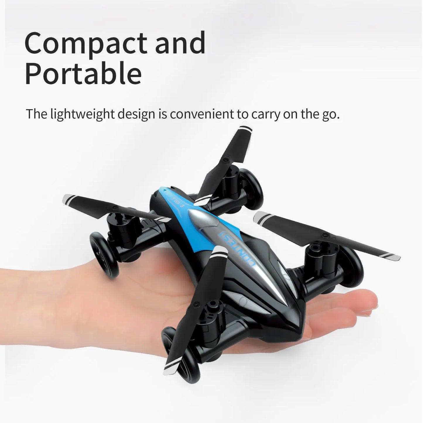 Cross-border Amazon remote control drone toy stunt landing air dual-use four-axis aircraft can be set to take off The Gadget Guy