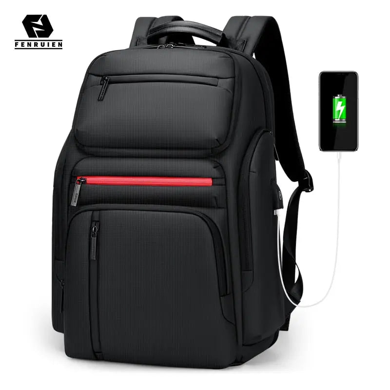 Fenruien Fashion Business Laptop Backpack for Men with Large Capacity, Multi-Function, USB Charging, and Travel Features The Gadget Guy