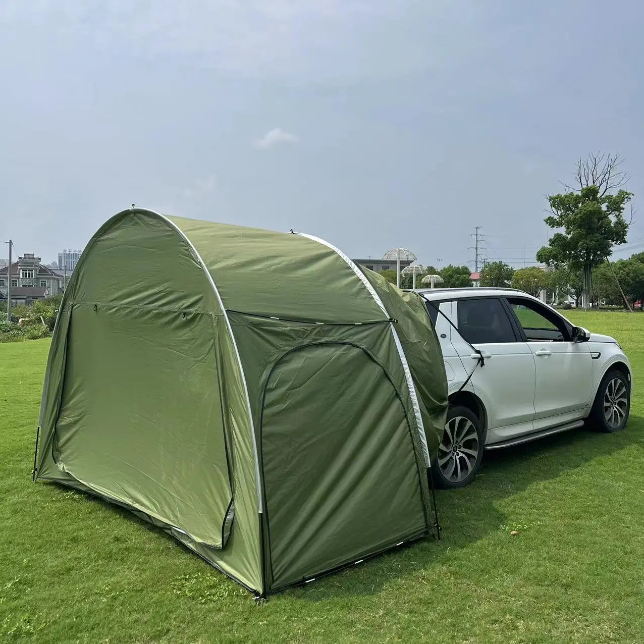 Quick-Opening Outdoor Camping Car Rear Tent - Sunshade Rainproof Car Awning for Self-Driving Expeditions The Gadget Guy