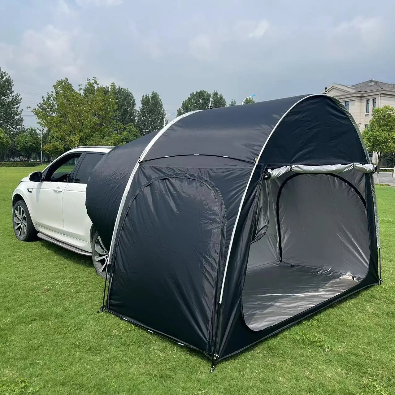 Quick-Opening Outdoor Camping Car Rear Tent - Sunshade Rainproof Car Awning for Self-Driving Expeditions The Gadget Guy