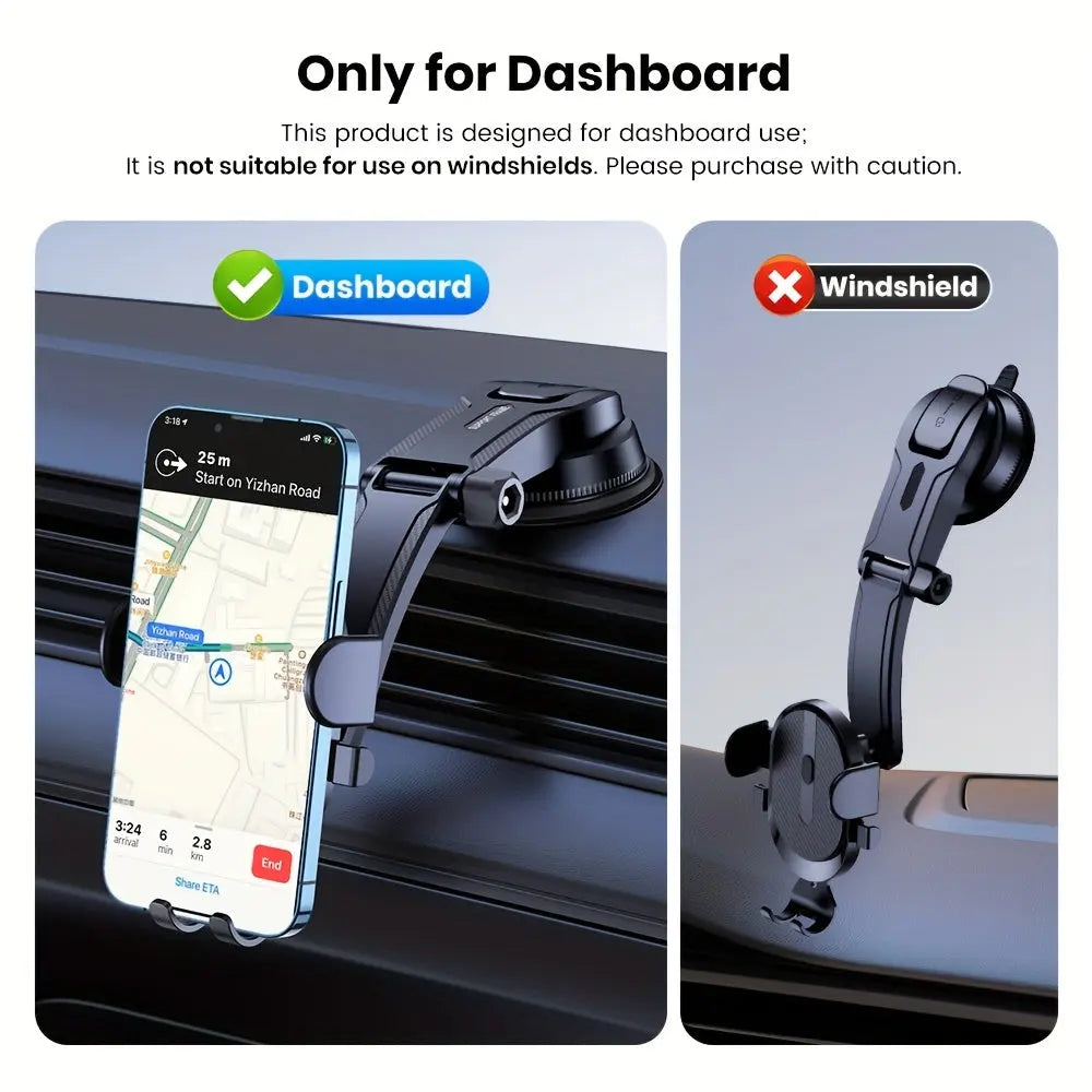 Upgraded Car Dashboard Phone Holder - Handsfree Mount for Safe Driving The Gadget Guy