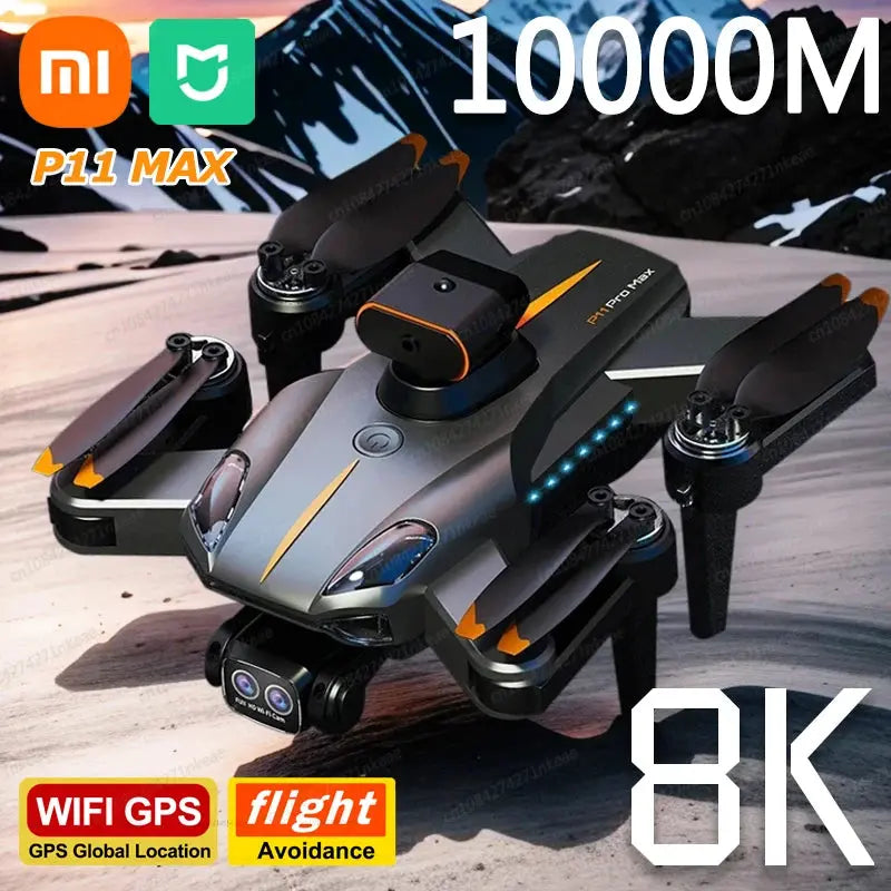 Xiaomi MIJIA P11 Max Drone 8K 5G GPS Professional HD Aerial Photography Dual-Camera Obstacle Avoidance Brushless Quadrotor 10000M - The Gadget Guy