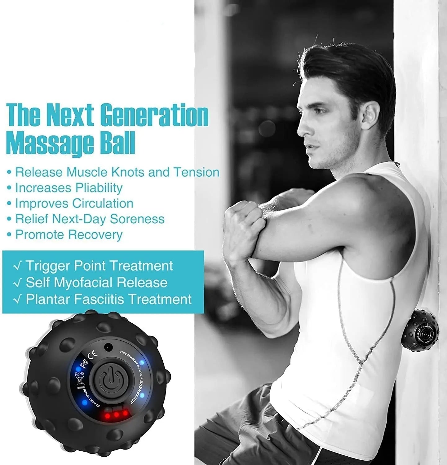 Yoga Fitness Electric Massage Rolle The Gadget Guy